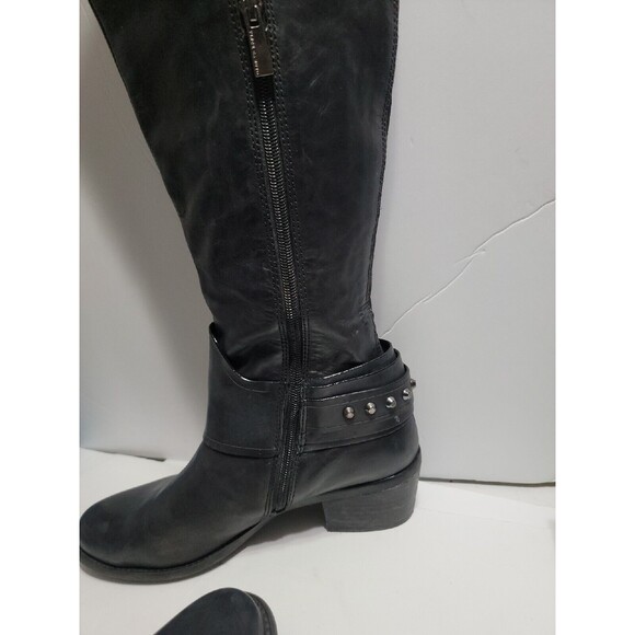 Vince Camuto Beatrix Ankle Studded Riding Boots Black Size 8.5M  38 - Picture 6 of 8
